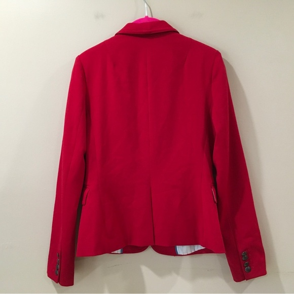 Banana Republic Jacket size 0 Red Single Breasted Blazer jacket - Picture 5 of 9